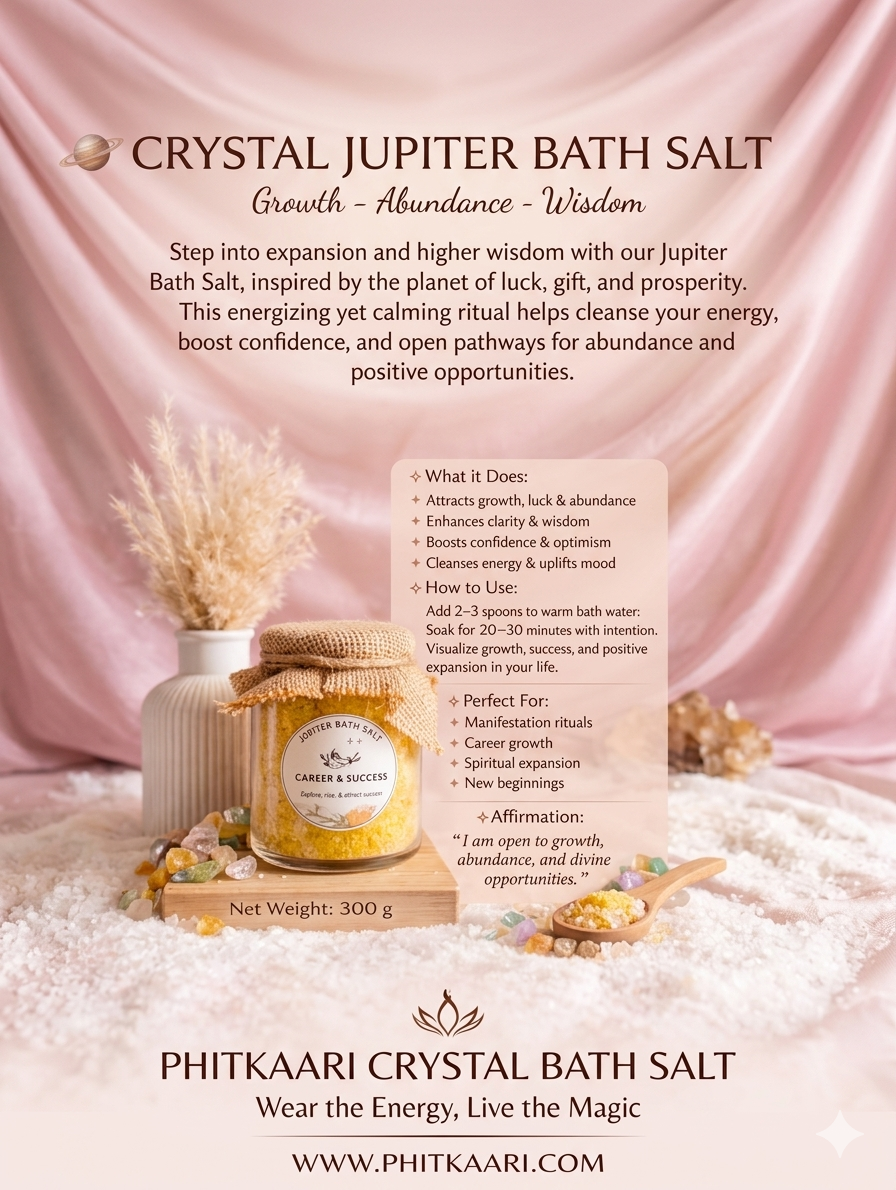 ALUM CRYSTAL JUPITER BATH SALTS