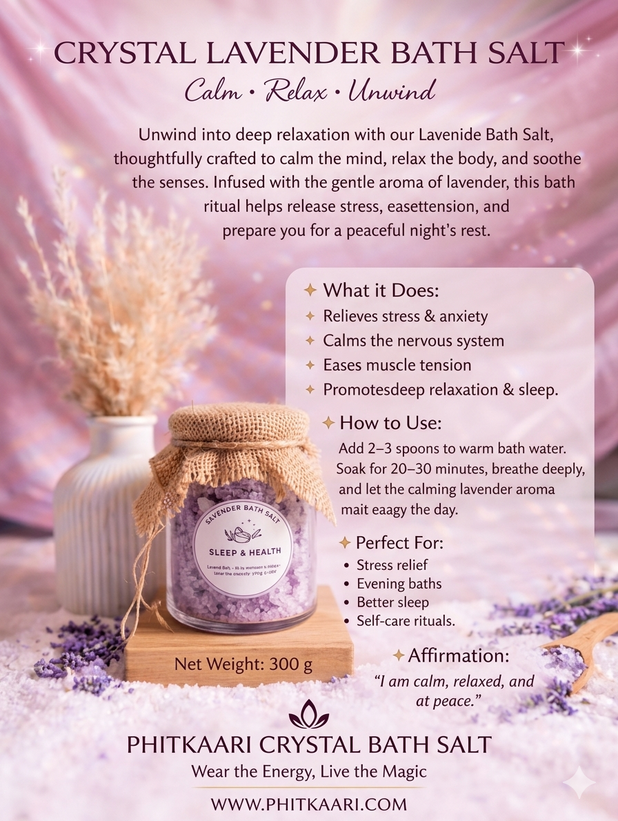 ALUM CRYSTAL LAVENDER BATH SALTS