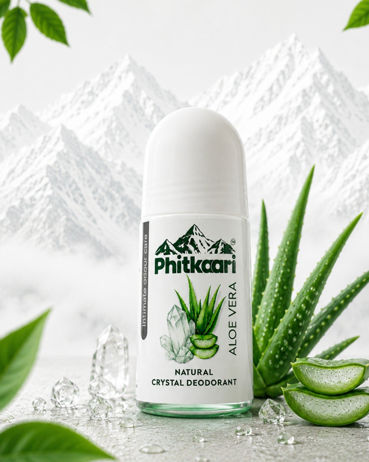 Phitkaari Aloe Vera Natural Crystal Deodorant Roll On