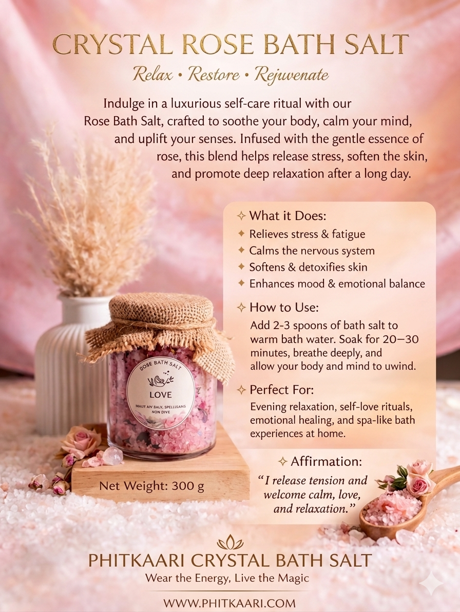 Phitkaari Crystal Rose Bath Salt